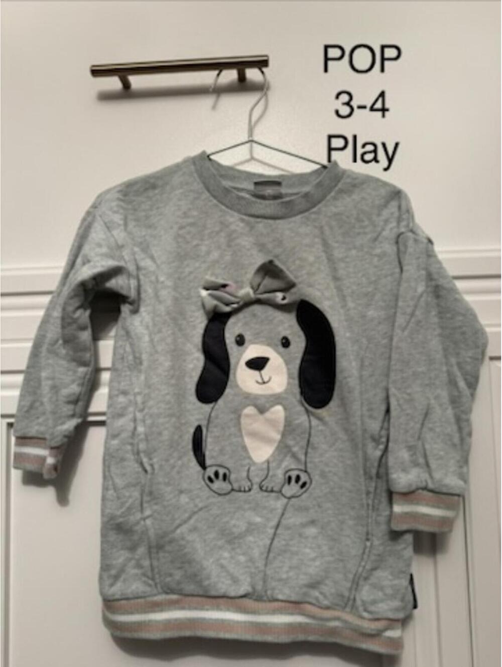 Polaryn O Pyret Toddler Girl's 3-4 Years Play Dress with Dog Design